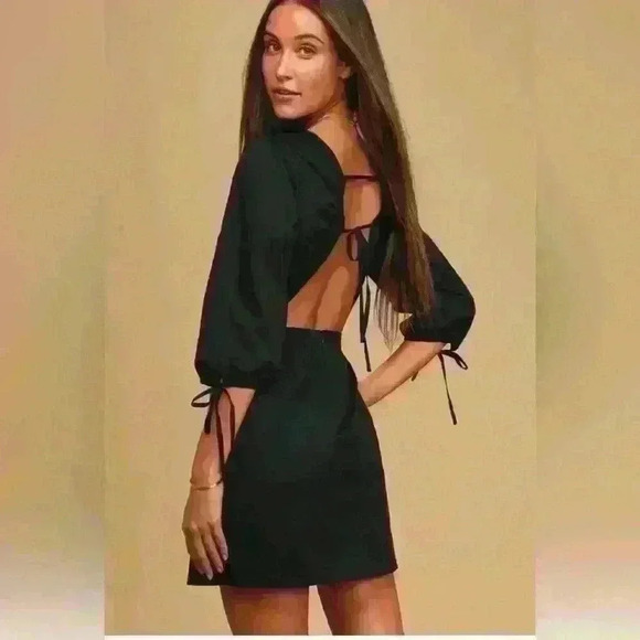 Lulus Dresses & Skirts - NWT Dream About Me Black Backless Mini Dress Size Small